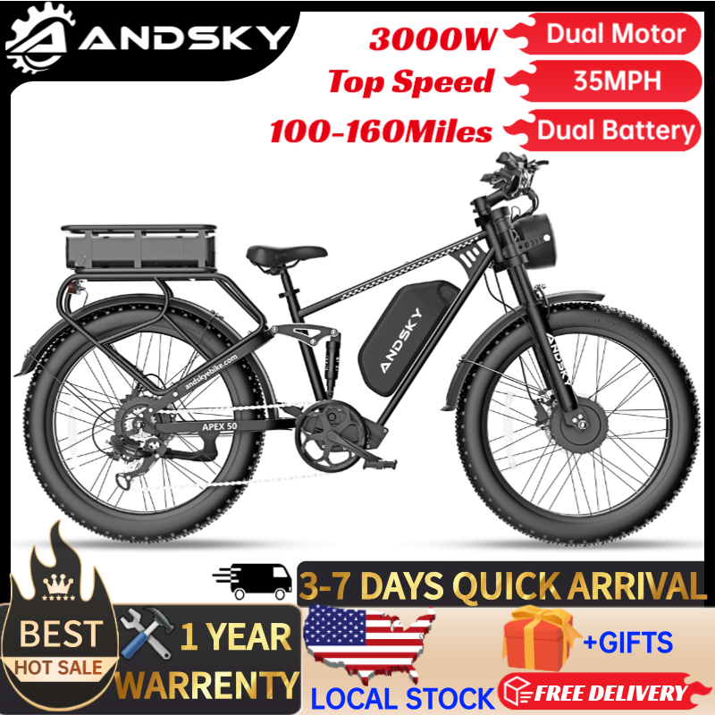 ANDSKY Apex50 AWD Elektrofahrr – Mid Drive Motor Kit 52V 1000W Bewertung und Preis